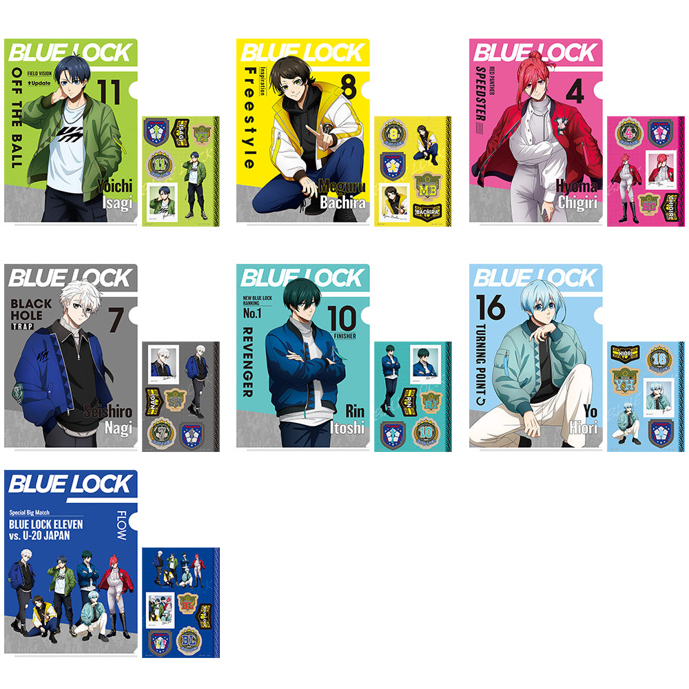 ICHIBAN KUJI BLUE LOCK - PROOF OF EXISTENCE - H PRIZE - CLEAR FILE & STICKER Complete Set 7 Types