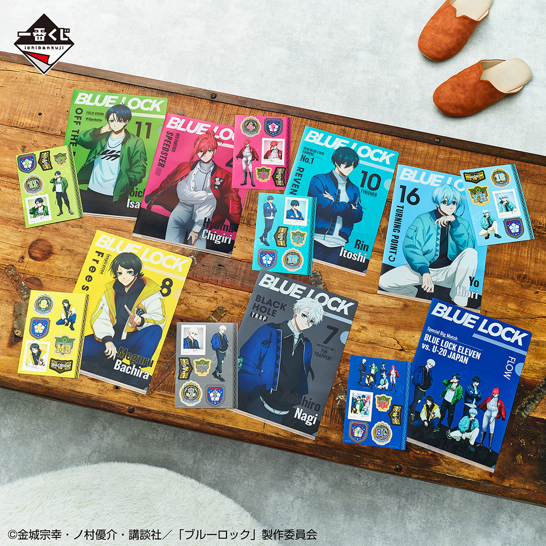 ICHIBAN KUJI BLUE LOCK - PROOF OF EXISTENCE - H PRIZE - CLEAR FILE & STICKER Complete Set 7 Types