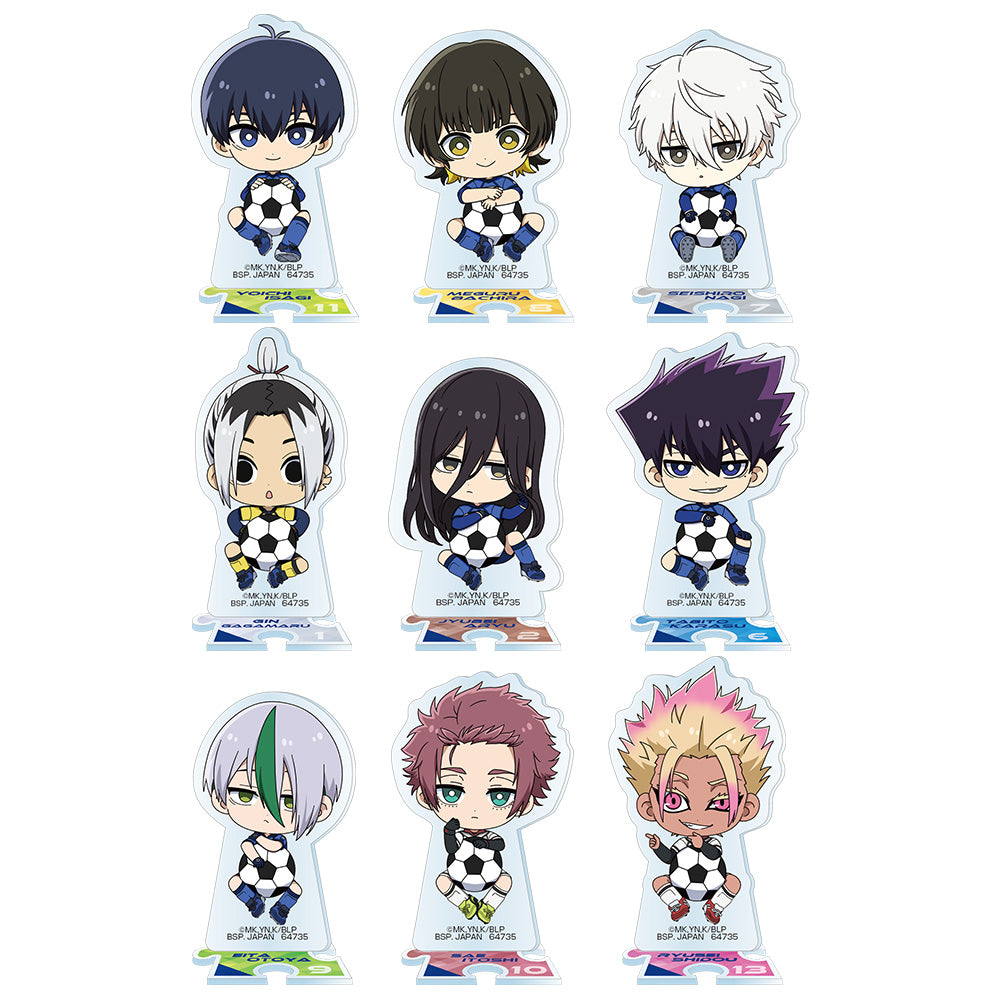 ICHIBAN KUJI BLUE LOCK READY FOR THE FINAL BATTLE - H PRIZE SOGYUTTO ACRYLIC STAND A COMPLETE SET OF 9 TYPES