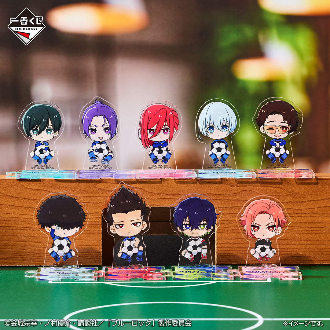 ICHIBAN KUJI BLUE LOCK READY FOR THE FINAL BATTLE - I PRIZE SOGYUTTO ACRYLIC STAND B COMPLETE SET OF 9 TYPES