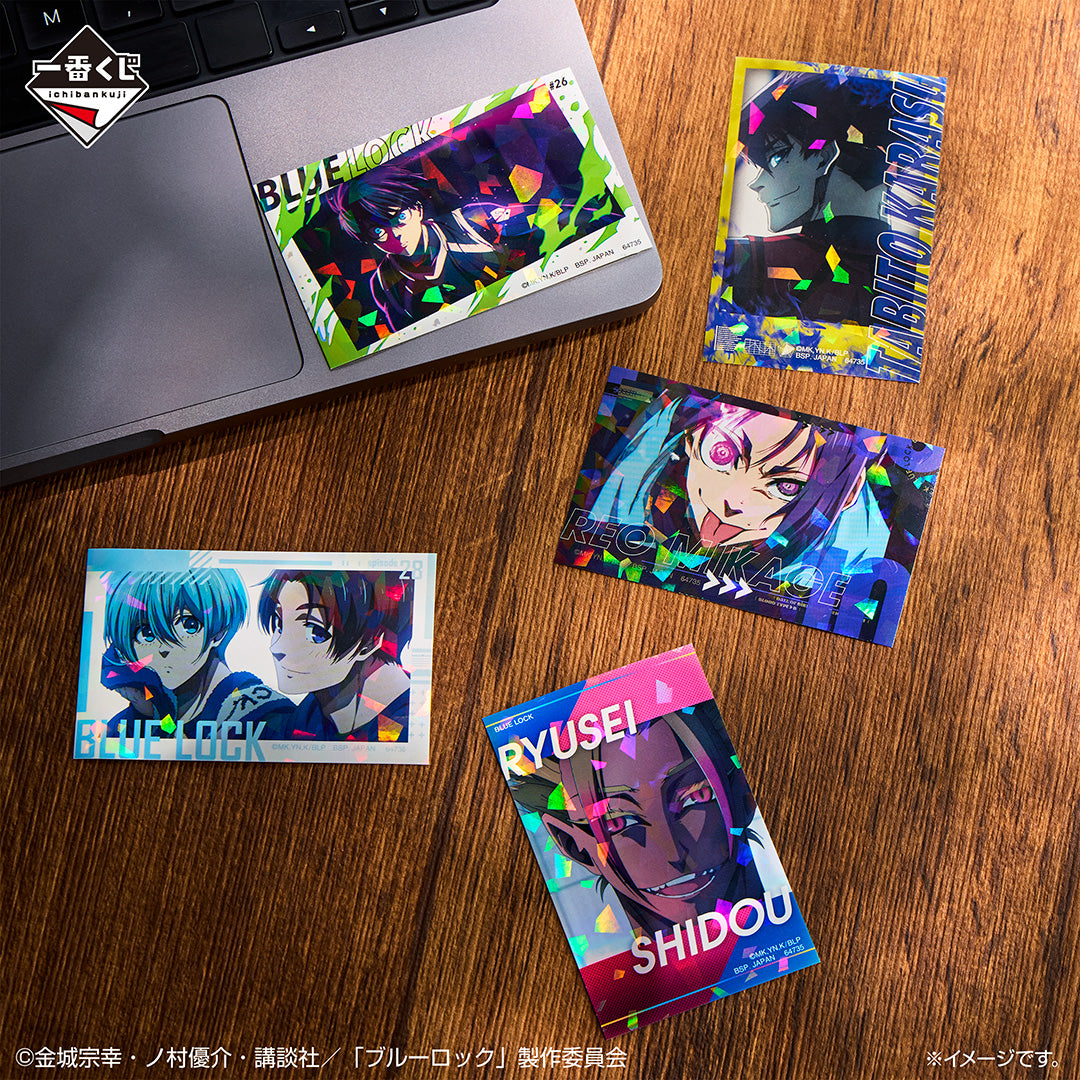 ICHIBAN KUJI BLUE LOCK READY FOR THE FINAL BATTLE - K PRIZE HOLOGRAPHIC STICKER SET COMPLETE SET OF 10 TYPES