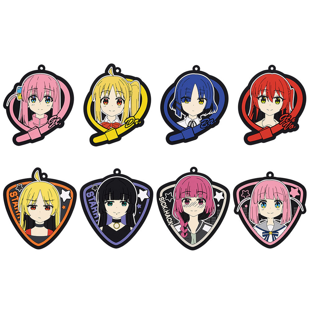 ICHIBAN KUJI BOCCHI THE ROCK! VOLUME 3 - G PRIZE RUBBER COASTER - COMPLETE SET OF 8 TYPES