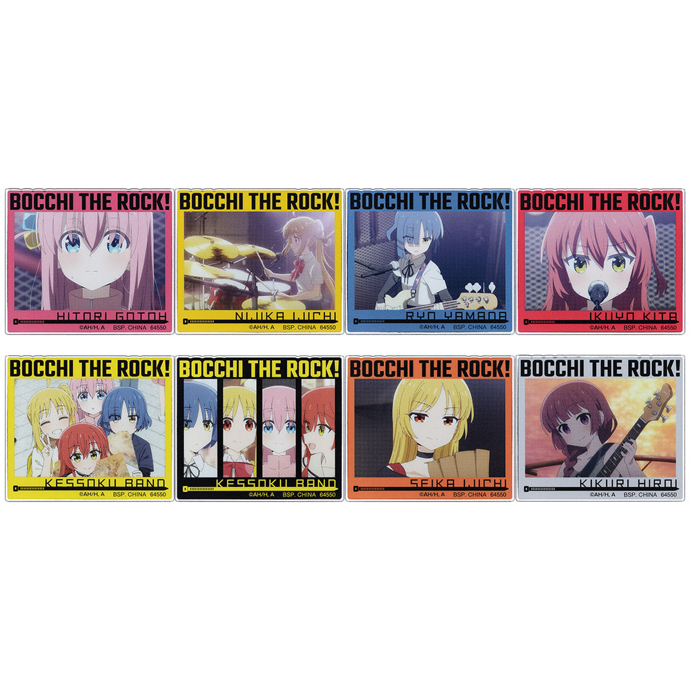 ICHIBAN KUJI BOCCHI THE ROCK! VOLUME 3 - H PRIZE ACRYLIC MAGNET - COMPLETE SET OF 8 TYPES