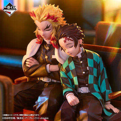 ICHIBAN KUJI DEMON SLAYER - THE CONNECTED TRAIL - B PRIZE - REVIBLE MOMENT KAMADO TANJIRO & RENGOKU KYOJURO