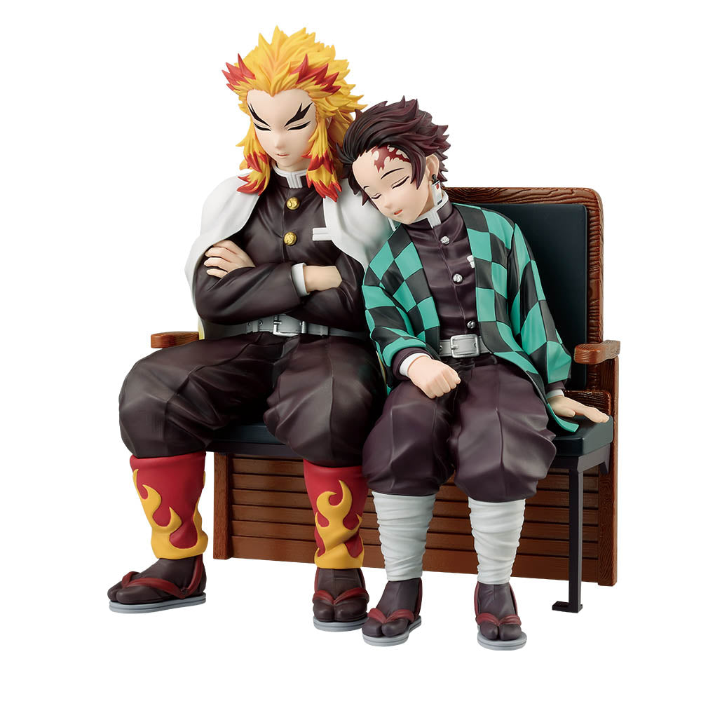 ICHIBAN KUJI DEMON SLAYER - THE CONNECTED TRAIL - B PRIZE - REVIBLE MOMENT KAMADO TANJIRO & RENGOKU KYOJURO