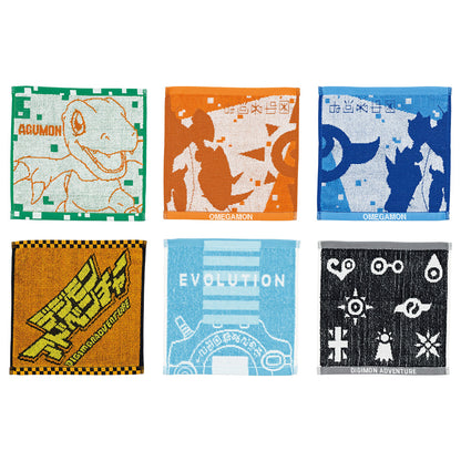 ICHIBAN KUJI DIGIMON - TWO POWERS THAT EMIT LIGHT - E PRIZE - HAND TOWEL complete set 6 types