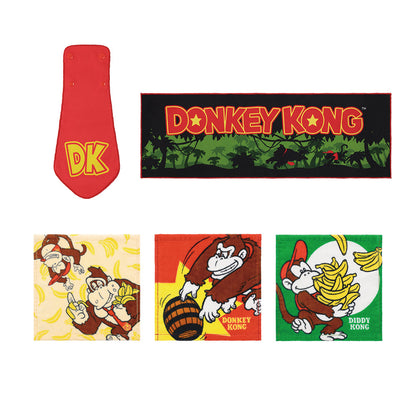 ICHIBAN KUJI DONKEY KONG - F PRIZE - TOWEL COLLECTION - COMPLETE SET OF 5