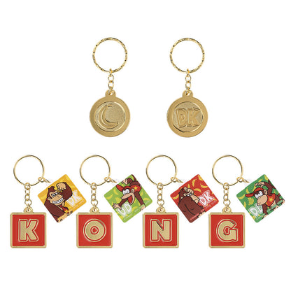 ICHIBAN KUJI DONKEY KONG - G PRIZE - METAL CHARM COLLECTION - COMPLETE SET OF 6