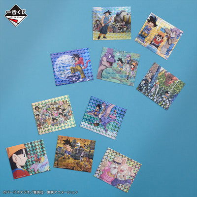 Ichiban Kuji Dragon Ball VS Omnibus Ultimate - H Prize - Flake Prism Sticker Complete Set 8 Types