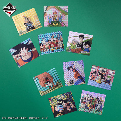 ICHIBAN KUJI DRAGON BALL VS OMNIBUS ULTIMATE - H PRIZE - FLAKE PRISM STICKER Complete Set 8 Types