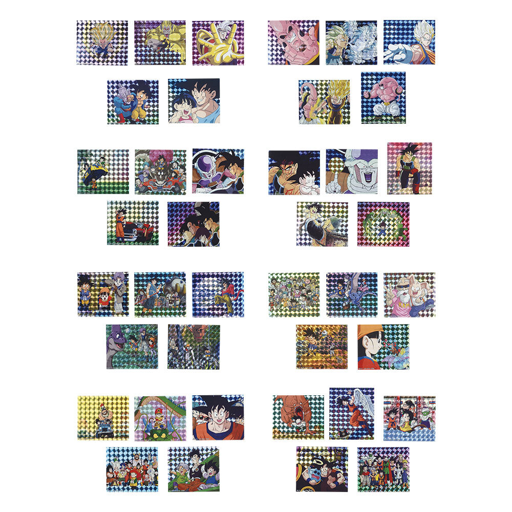 ICHIBAN KUJI DRAGON BALL VS OMNIBUS ULTIMATE - H PRIZE - FLAKE PRISM STICKER Complete Set 8 Types