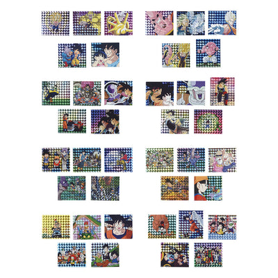 Ichiban Kuji Dragon Ball VS Omnibus Ultimate - H Prize - Flake Prism Sticker Complete Set 8 Types