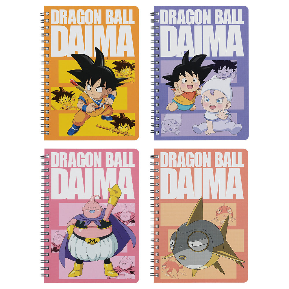 ICHIBAN KUJI DRAGON BALL DAIMA - G PRIZE - RING NOTEBOOK Complete Set 4 Types