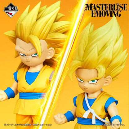 ICHIBAN KUJI DRAGON BALL DAIMA 2 - B PRIZE SUPER SAIYAN 2 AND SUPER SAIYAN 3 SON GOKU MINI MASTERLISE EMOVING