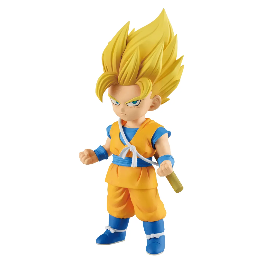 ICHIBAN KUJI DRAGON BALL DAIMA 2 - B PRIZE SUPER SAIYAN 2 AND SUPER SAIYAN 3 SON GOKU MINI MASTERLISE EMOVING