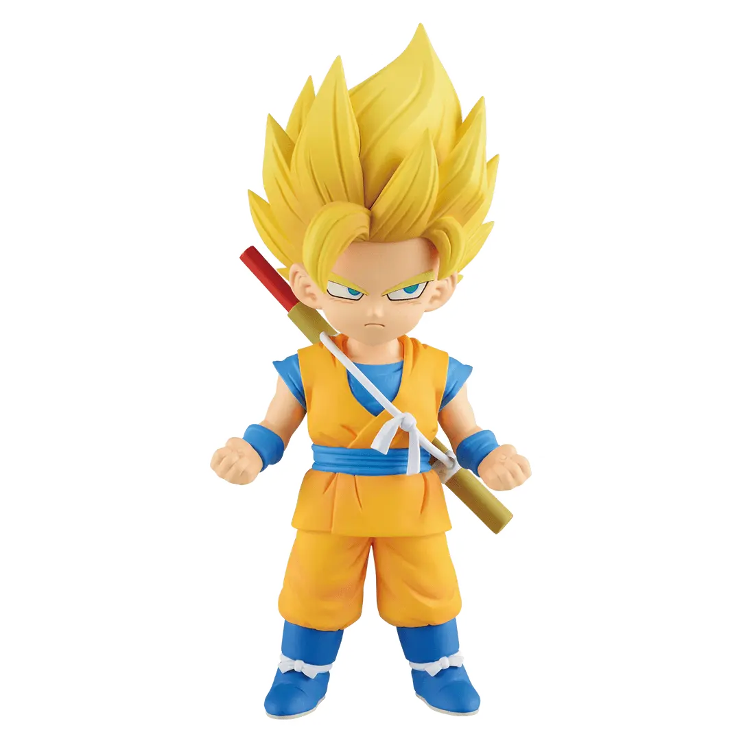 ICHIBAN KUJI DRAGON BALL DAIMA 2 - B PRIZE SUPER SAIYAN 2 AND SUPER SAIYAN 3 SON GOKU MINI MASTERLISE EMOVING