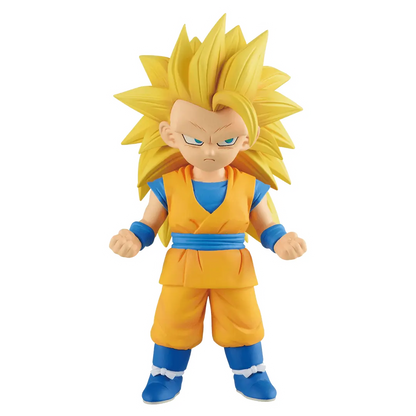 ICHIBAN KUJI DRAGON BALL DAIMA 2 - B PRIZE SUPER SAIYAN 2 AND SUPER SAIYAN 3 SON GOKU MINI MASTERLISE EMOVING