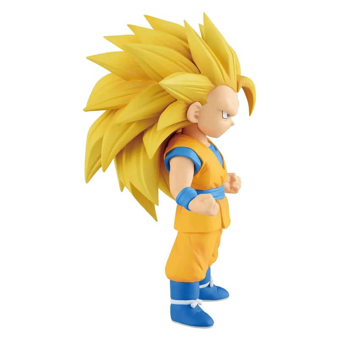 ICHIBAN KUJI DRAGON BALL DAIMA 2 - B PRIZE SUPER SAIYAN 2 AND SUPER SAIYAN 3 SON GOKU MINI MASTERLISE EMOVING