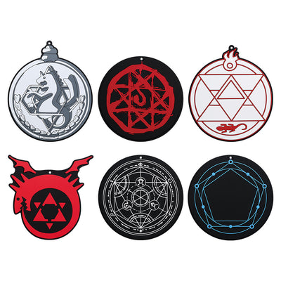 Ichiban Kuji Fullmetal Alchemist - Those Who Opened The Door - F Prize - Rubber Coaster Complete Set 6 Types