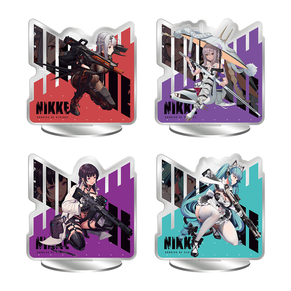 ICHIBAN KUJI GODDESS OF VICTORY - NIKKE CHAPTER 3 - I + J + K PRIZE Double-sided Battle Acrylic Stand ONE + TWO + THREE Complete Set 14 Types