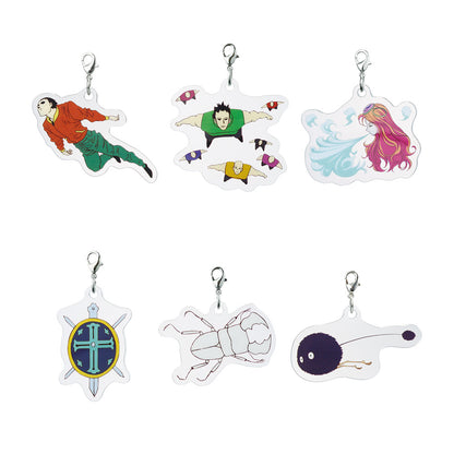 ICHIBAN KUJI HUNTER X HUNTER - GREED ISLAND - H PRIZE - ACRYLIC CHARM Complete Set 6 Types