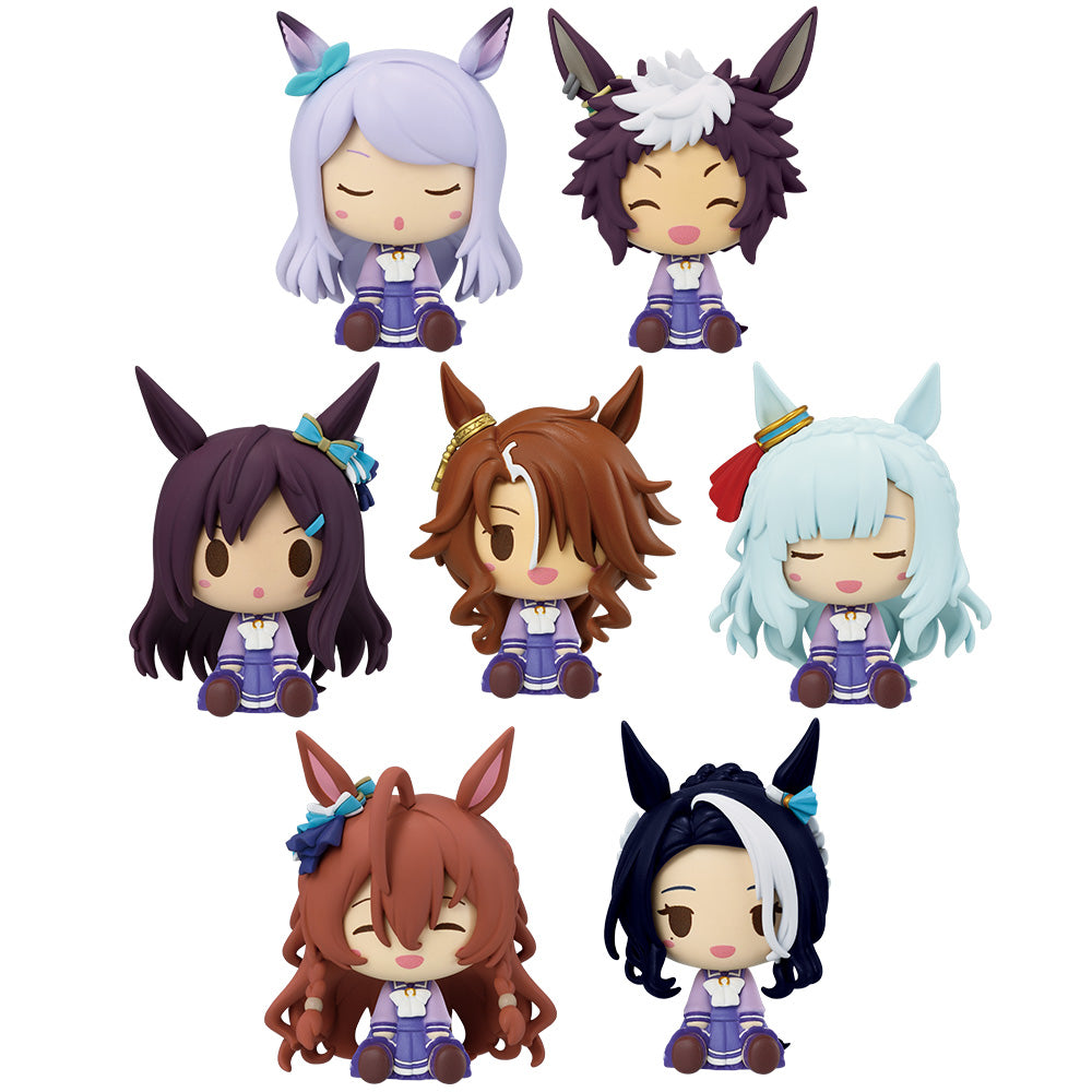 ICHIBAN KUJI UMA MUSUME PRETTY DERBY 11TH EDITION - E PRIZE CHOKONOKKO FIGURES MEJIRO HYMN CHORUS VER. COMPLETE SET OF 7 TYPES