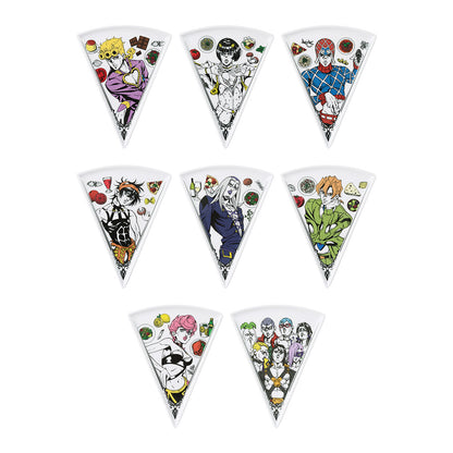 ICHIBAN KUJI JOJO'S BIZARRE ADVENTURE - GOLDEN WIND - J PRIZE - PIZZA PLATE Complete Set 8 Types