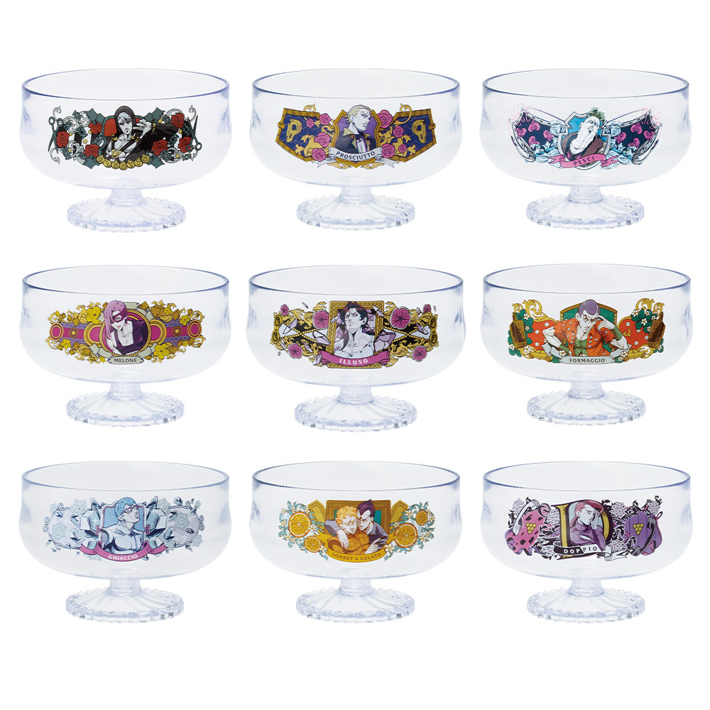 ICHIBAN KUJI JOJO'S BIZARRE ADVENTURE GOLDEN WIND HITMAN TEAM - J PRIZE SORBET/GELATO CUP COMPLETE SET OF 9 TYPES