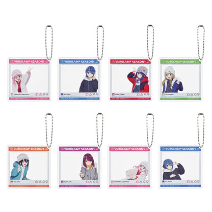 ICHIBAN KUJI LAID BACK CAMP - SEASON 3 - H PRIZE - SNS STYLE ACRYLIC CHARM Complete Set 8 Types