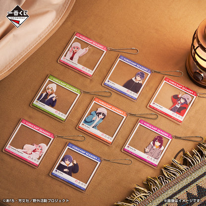 ICHIBAN KUJI LAID BACK CAMP - SEASON 3 - H PRIZE - SNS STYLE ACRYLIC CHARM Complete Set 8 Types