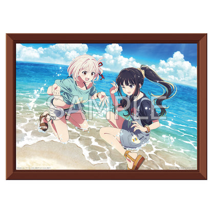 ICHIBAN KUJI LYCORIS RECOIL 3RD EDITION - B PRIZE VISUALIZATION FRAME TWO PEOPLE ON THE BEACH