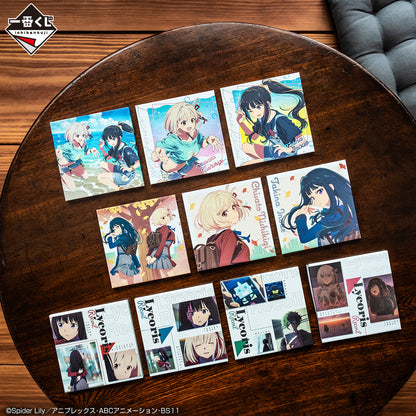 ICHIBAN KUJI LYCORIS RECOIL 3RD EDITION - G PRIZE CANVAS BOARD COMPLETE SET OF 10 TYPES