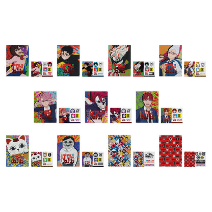 ICHIBAN KUJI MY DANDADAN - OCCULTIC BATTLE BEGINS ! - E PRIZE - CLEAR FILE AND STICKER Complete Set 11 Types
