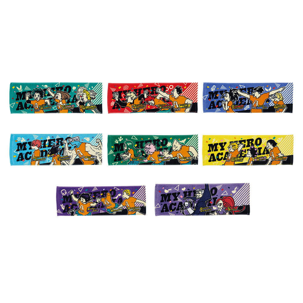ICHIBAN KUJI MY HERO ACADEMIA - CULTURAL FESTIVAL!! - H PRIZE - SUPPORTER TOWEL Complete Set 8 Types