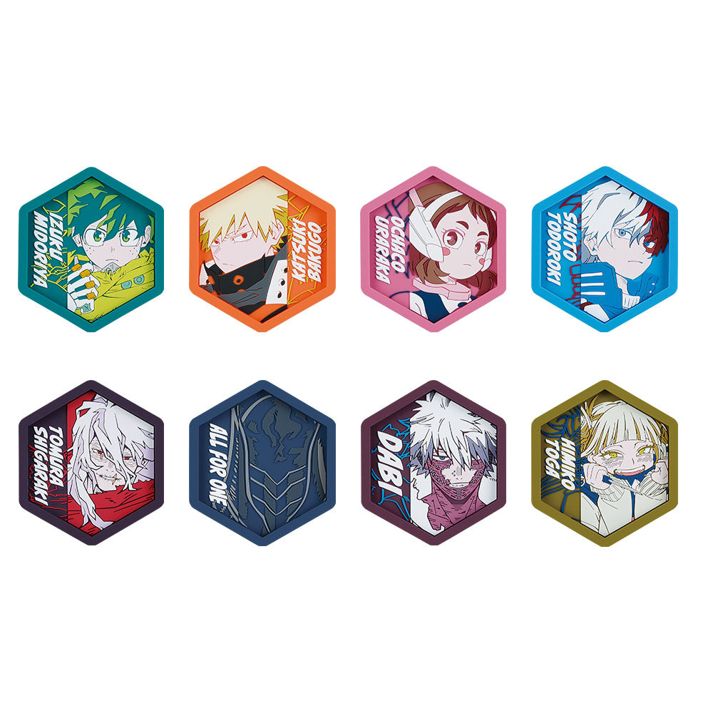 ICHIBAN KUJI MY HERO ACADEMIA - STAND UP AGAIN - E PRIZE - RUBBER TRAY - COMPLETE SET OF 8