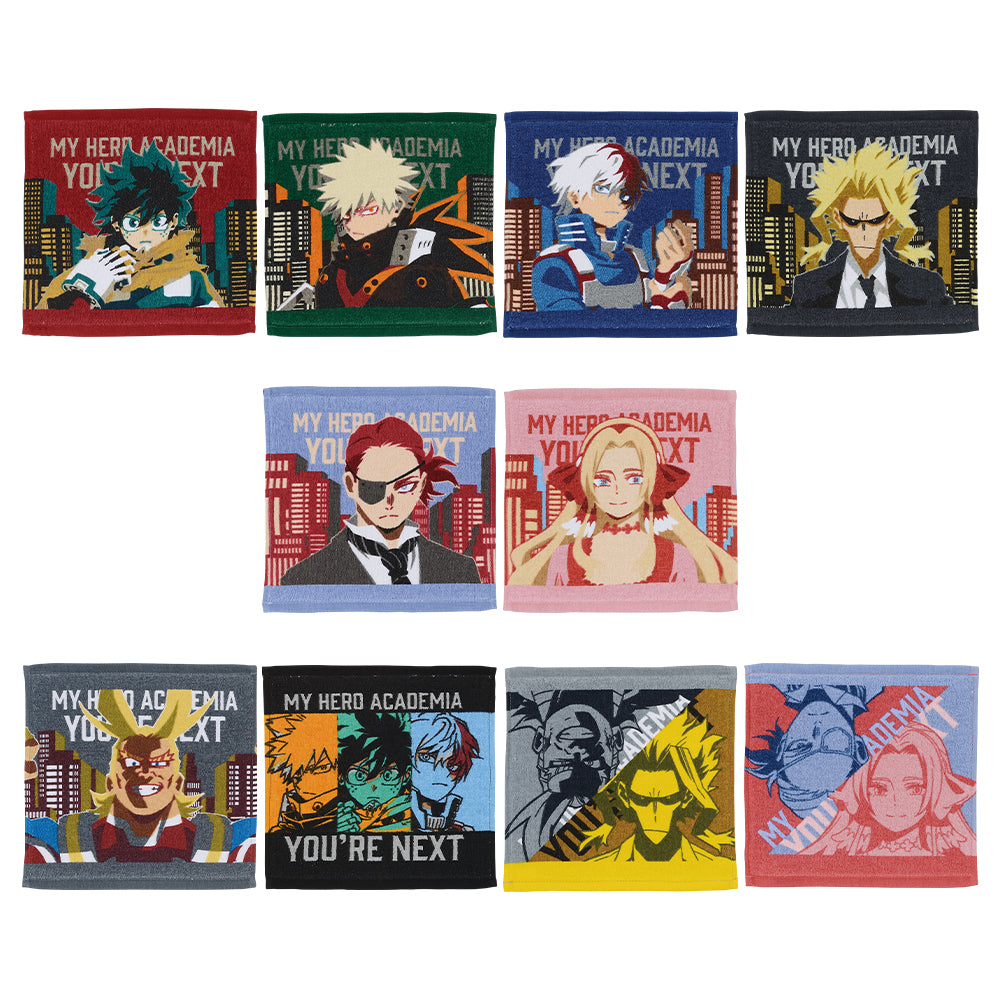 ICHIBAN KUJI MY HERO ACADEMIA - YOU'RE NEXT - F PRIZE - ART TOWEL Complete Set 10 Types