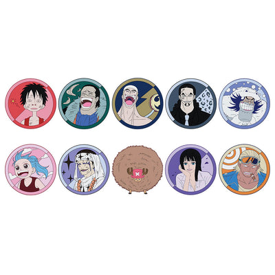 Ichiban Kuji One Piece - The Greatest Battle - to The Great Route - G Prize - Rubber Coaster - Complete Set of 10