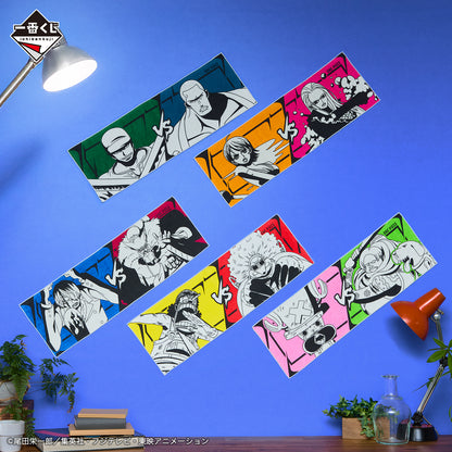 ICHIBAN KUJI ONE PIECE - THE GREATEST BATTLE - TO THE GREAT ROUTE - H PRIZE - LONG TOWEL - DUEL COLLECTION - COMPLETE SET OF 9