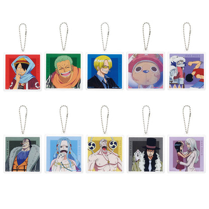 ICHIBAN KUJI ONE PIECE - THE GREATEST BATTLE - TO THE GREAT ROUTE - J PRIZE - ACRYLIC CHARM - COMPLETE SET OF 10