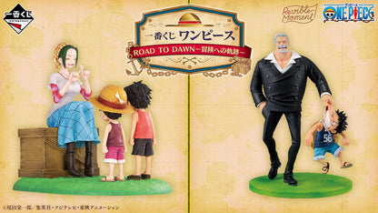 ICHIBAN KUJI ONE PIECE ROAD TO DAWN - THE PATH TO ADVENTURE - B PRIZE - REVIBLE MOMENT MONKEY D. LUFFY & MONKEY D. GARP