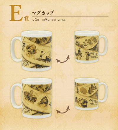 Ichiban Kuji One Piece Road To Dawn - The Path To Adventure - E Prize - Mug Complete Set 2 Types