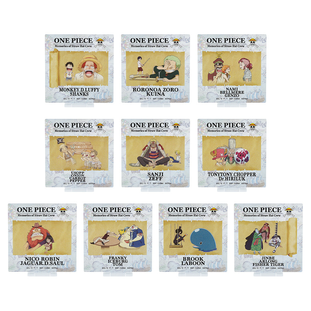 ICHIBAN KUJI ONE PIECE ROAD TO DAWN - THE PATH TO ADVENTURE - G PRIZE - ACRYLIC STAND Complete Set 10 Types