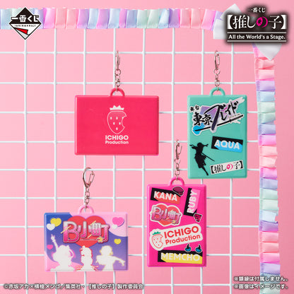 ICHIBAN KUJI OSHI NO KO - ALL THE WORLD'S OF A STAGE - G PRIZE - CARD HOLDER Complete Set 4 Types