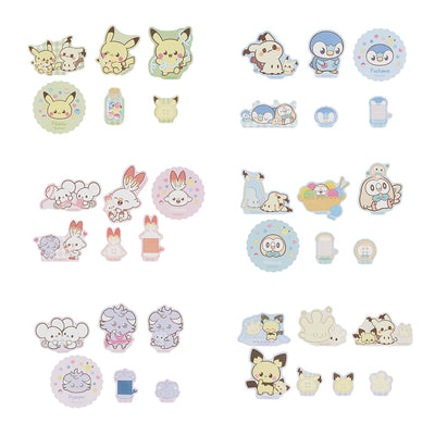Ichiban Kuji Pokemon Peaceful Place A Moment of Peace - J Prize Sewing Tools Sticker Set Complete Set of 6 Types