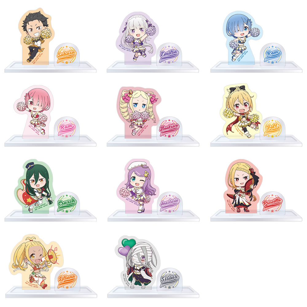 ICHIBAN KUJI RE:ZERO - COURAGE FOR YOU - F PRIZE - ACRYLIC STAND Complete Set 11 Types