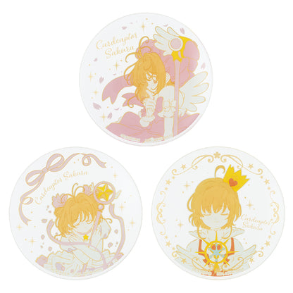 ICHIBAN KUJI SAKURA CARDCAPTOR - 25TH ANNIVERSARY - D PRIZE - MEMORIAL PLATE Complete Set 3 Types