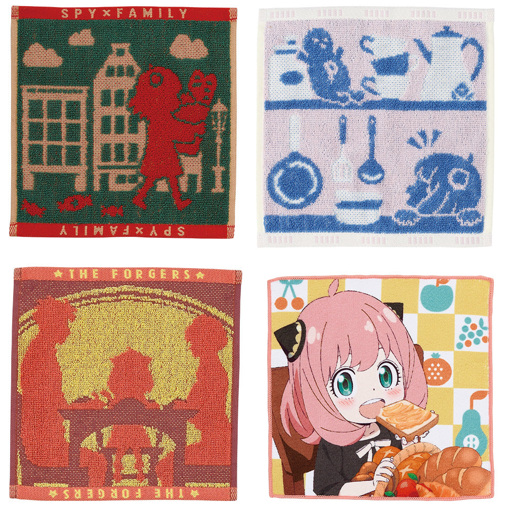 ICHIBAN KUJI SPY X FAMILY - CARE FOR ANOTHER ? - F PRIZE - TOWEL ASSORTMENT Complete Set 4 Types