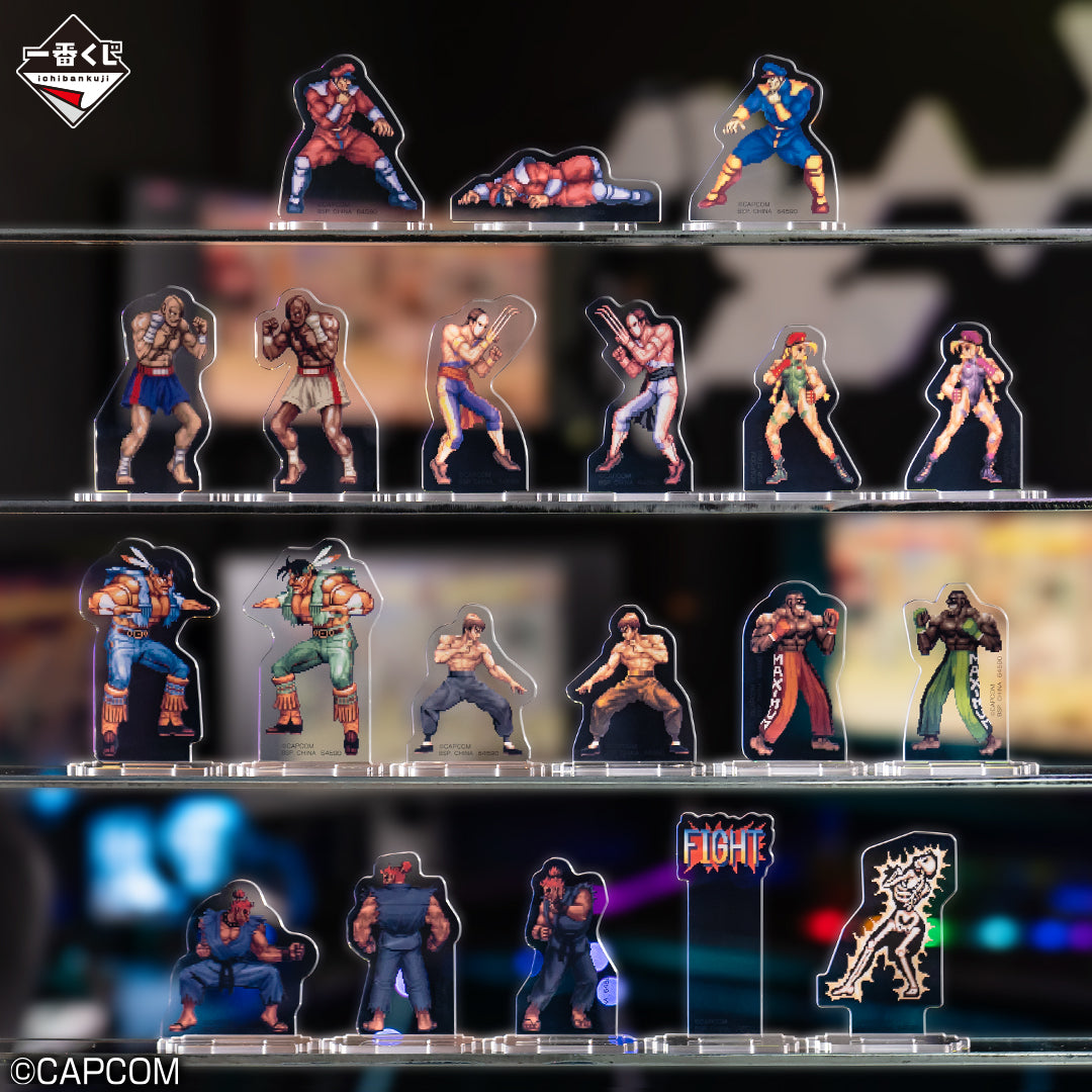 ICHIBAN KUJI STREET FIGHTER - G PRIZE ACRYLIC STAND COLLECTION