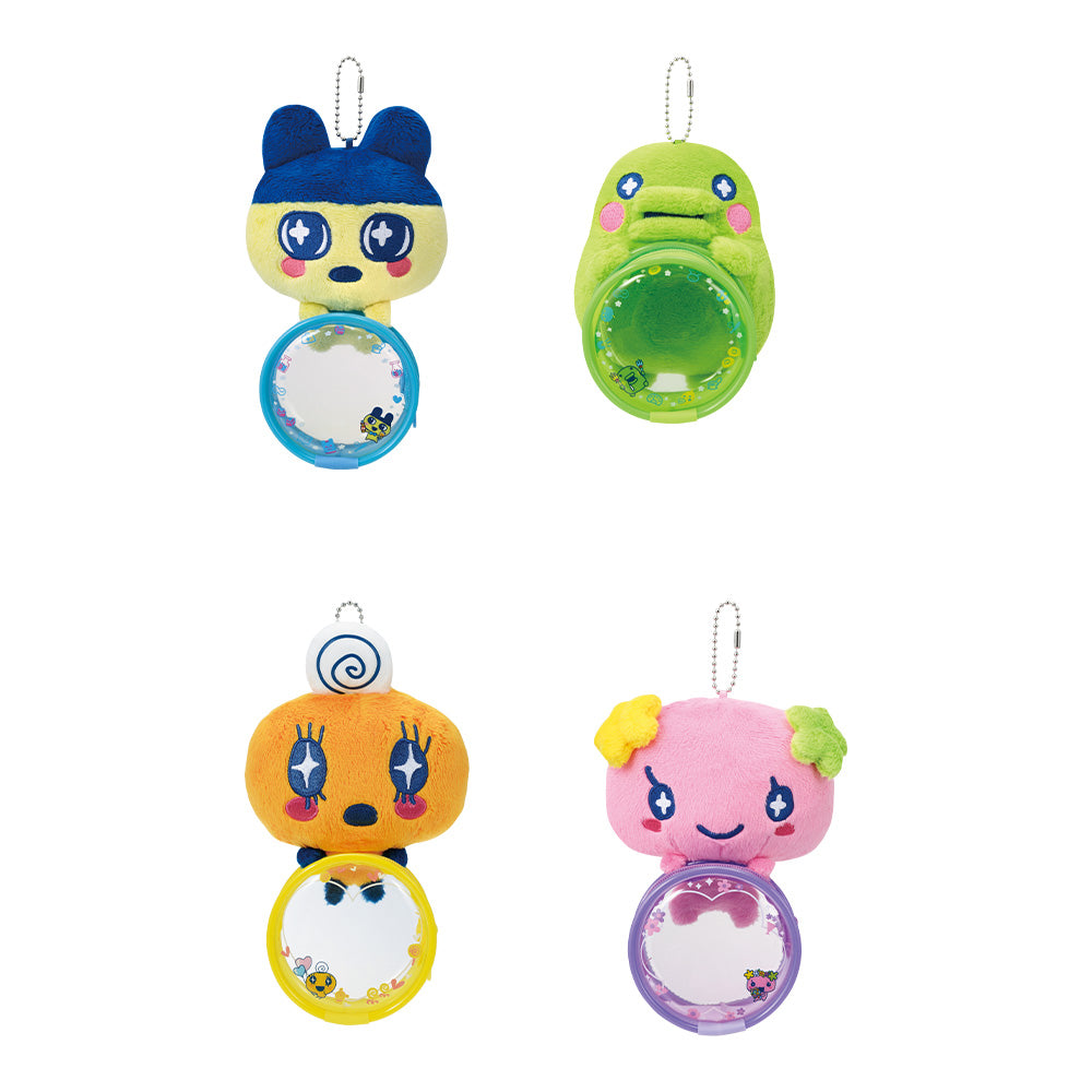ICHIBAN KUJI TAMAGOTCHI - CONGRATULATION ON ANOTHER WORLD COLLABORATION ! - C PRIZE - OUTING POUCH MASCOT Complete Set 4 Types