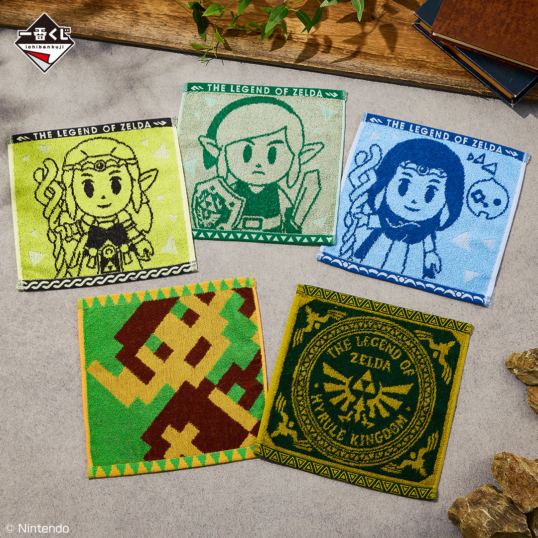 ICHIBAN KUJI THE LEGEND OF ZELDA - BORROWED THINGS FROM HYRULE - E PRIZE - HAND TOWEL Complete Set 5 Types